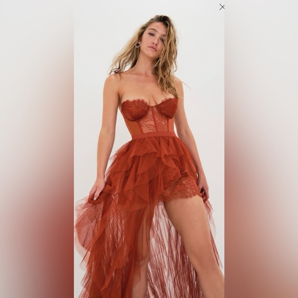 NWT For Love & Lemons Bustier Gown Size XS Prom Dress - Picture 4 of 6